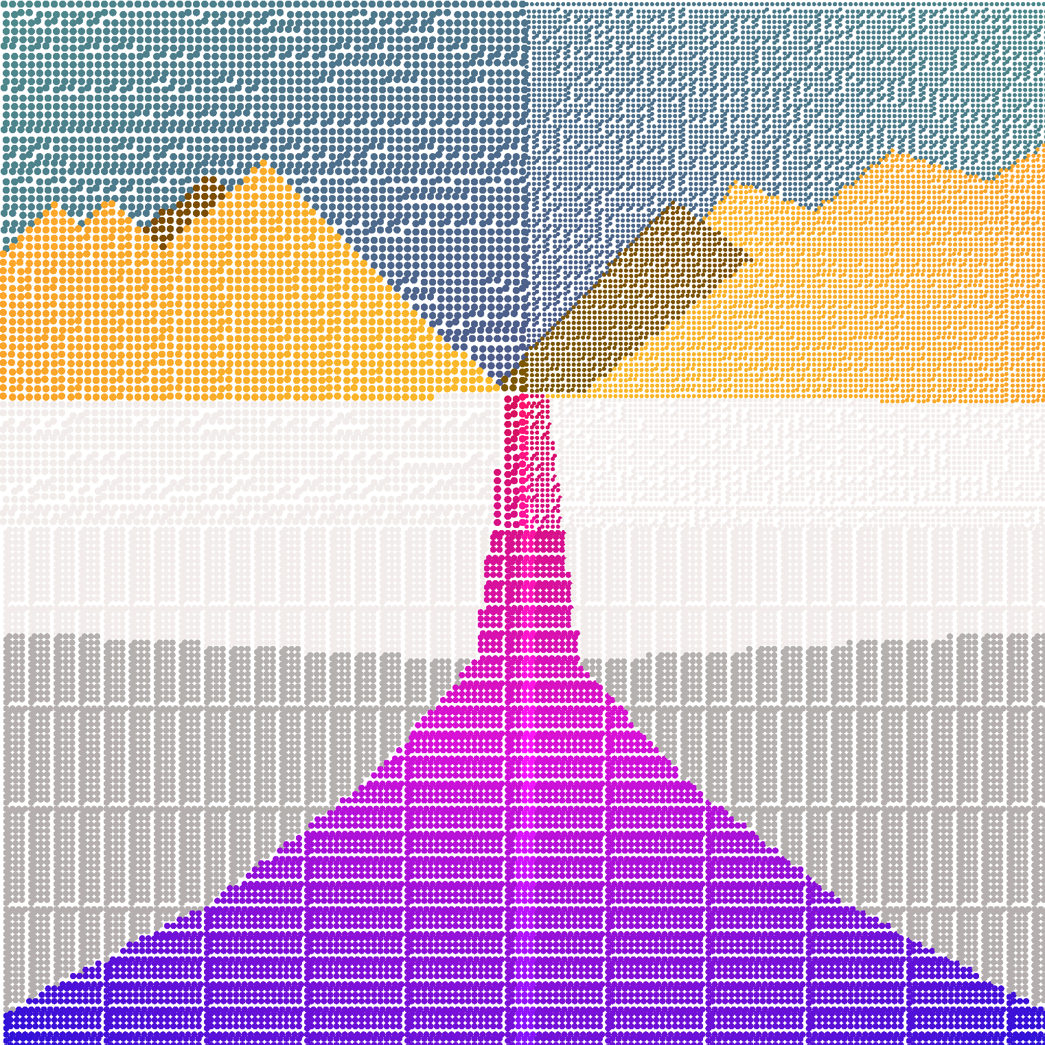 Sonoran Roadways 'Poppy' output (hue gradient blended)