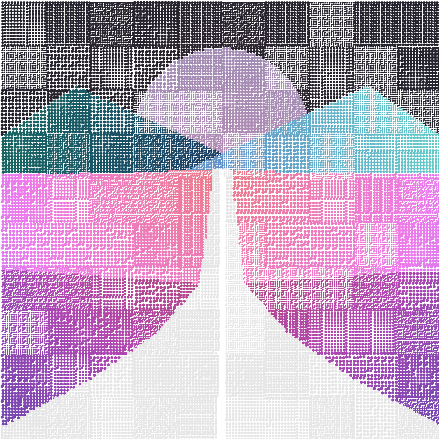 Sonoran Roadways 'Salmon' output (hue gradient blended)